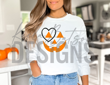 Load image into Gallery viewer, Pumpkin Lover Face - Gildan Sweatshirt
