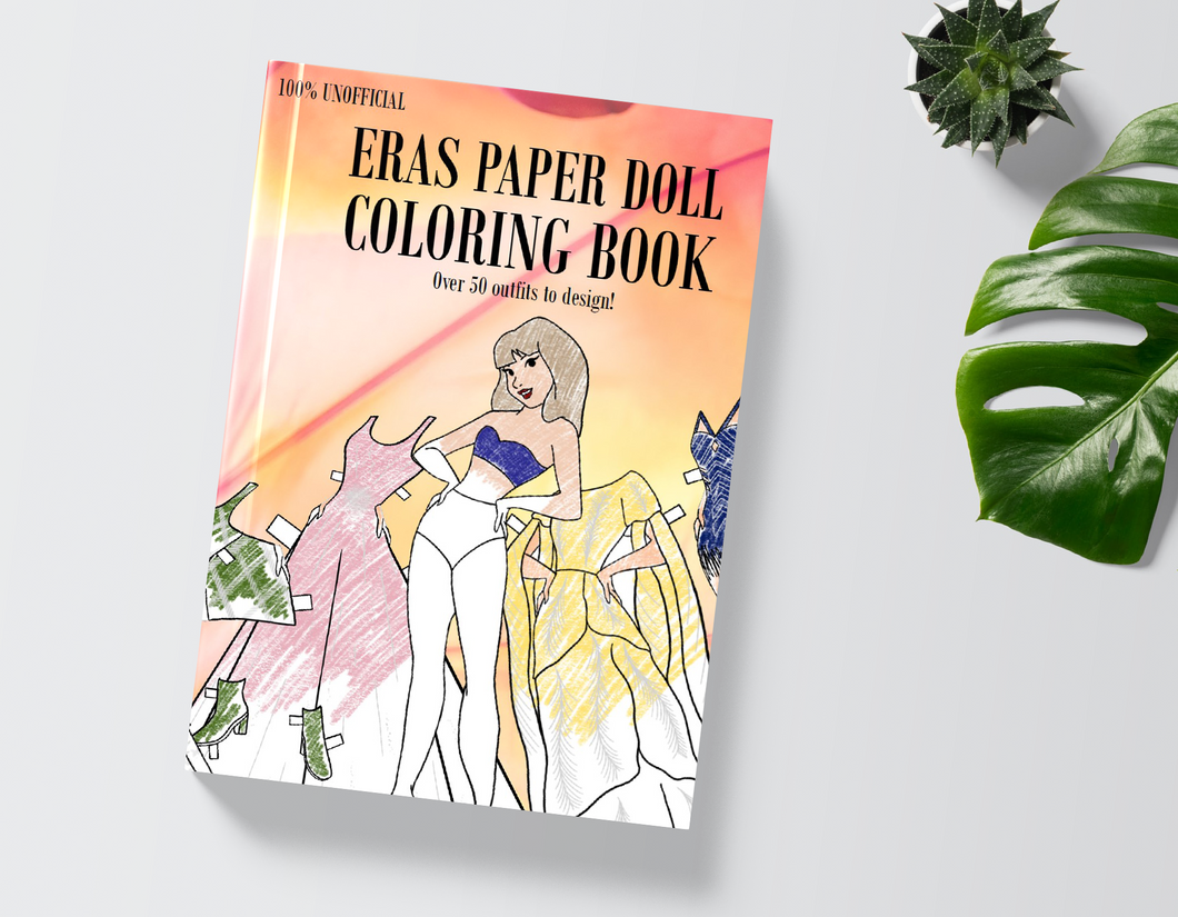 Eras Paper Doll Coloring Book - Preorder