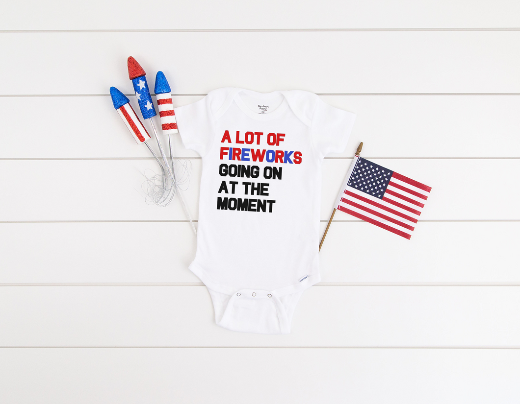 A lot of fireworks going on Onesies®