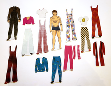 Load image into Gallery viewer, Harry Styles Magnet Paper Doll
