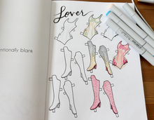 Load image into Gallery viewer, Eras Paper Doll Coloring Book - Preorder
