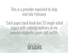 Load image into Gallery viewer, Eras Paper Doll Coloring Book - Preorder
