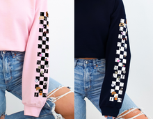 Load image into Gallery viewer, Eras Checkered Cropped Hoodie
