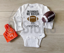 Load image into Gallery viewer, One Sundays We Watch Football with Swifties Onesies®
