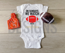 Load image into Gallery viewer, One Sundays We Watch Football with Swifties Onesies®
