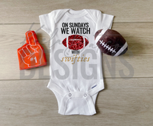 Load image into Gallery viewer, One Sundays We Watch Football with Swifties Onesies®
