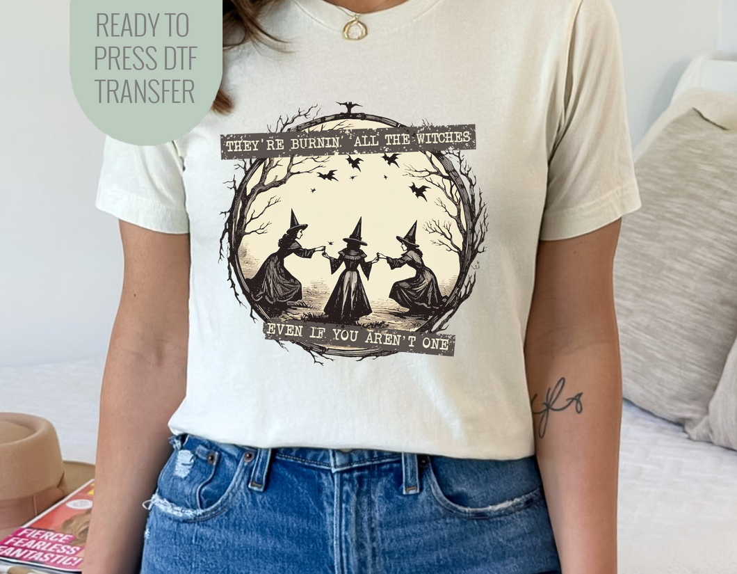 They're Burnin' all the Witches DTF Print
