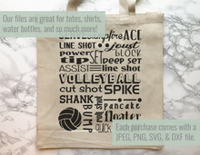 Load image into Gallery viewer, Volleyball Subway Art SVG
