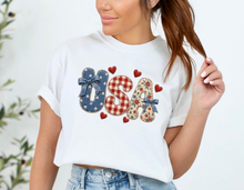 Load image into Gallery viewer, USA Patchwork 4th Of July Shirt

