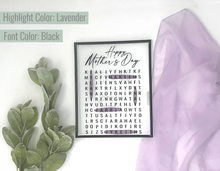 Load image into Gallery viewer, Mother&#39;s Day Word Search Frame
