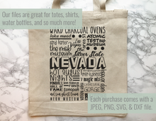 Load image into Gallery viewer, Nevada Famous Locations SVG
