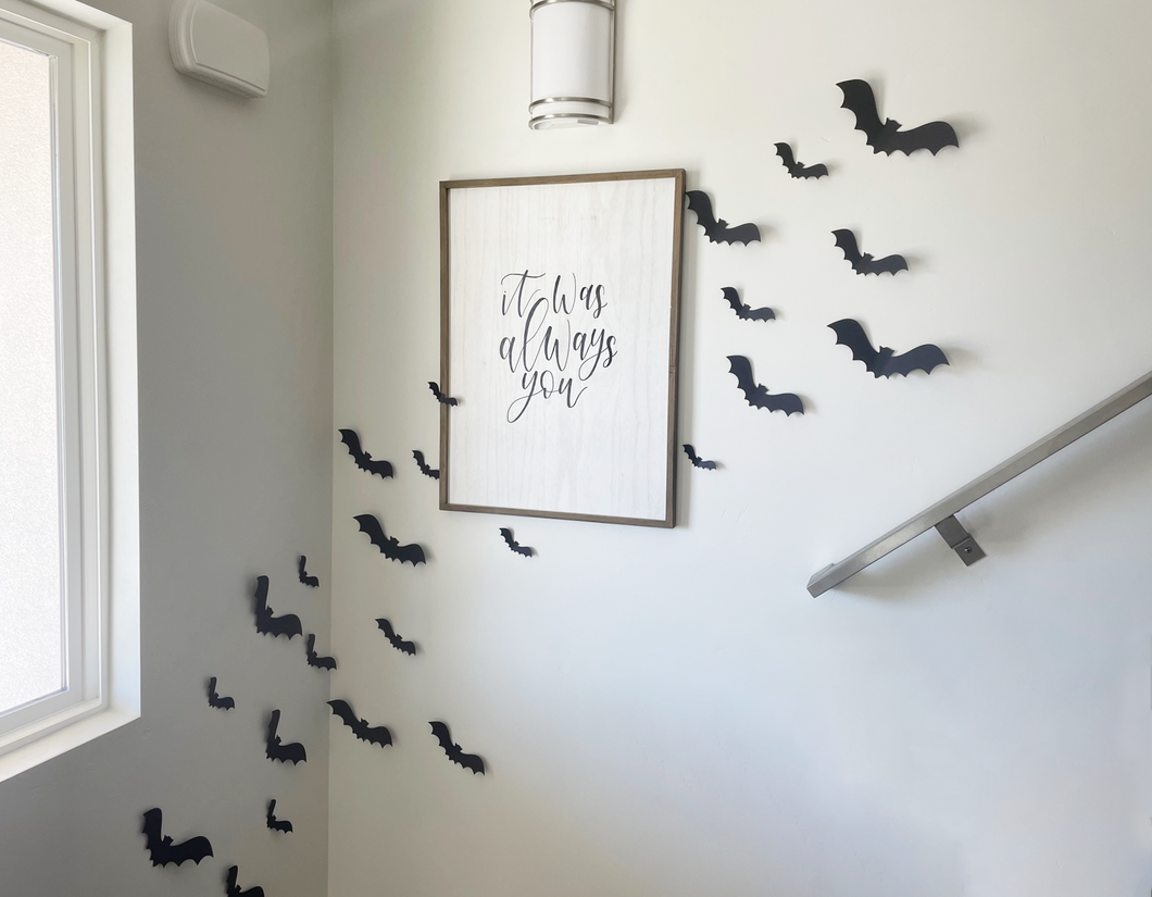 Flying Bat Halloween Wall Decor