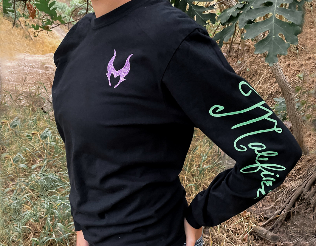 Maleficent Signature Adult Long Sleeve Shirt
