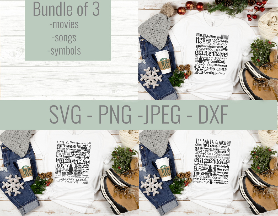 Christmas Subway Art Bundle