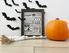 Load image into Gallery viewer, Halloween Subway Art SVG
