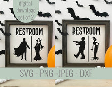 Load image into Gallery viewer, Halloween Restrooms SVG
