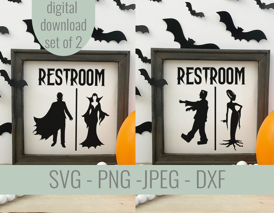 Halloween Restrooms SVG