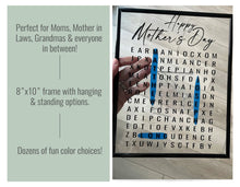 Load image into Gallery viewer, Mother&#39;s Day Word Search Frame
