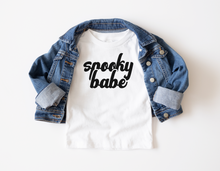 Load image into Gallery viewer, Spooky Babe Halloween Toddler Shirt
