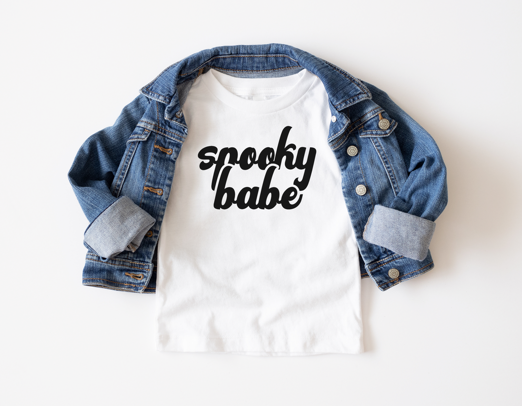 Spooky Babe Halloween Toddler Shirt