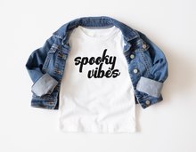 Load image into Gallery viewer, Spooky Vibes Halloween Toddler Shirt
