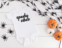 Load image into Gallery viewer, Spooky Vibes Halloween Onesies®
