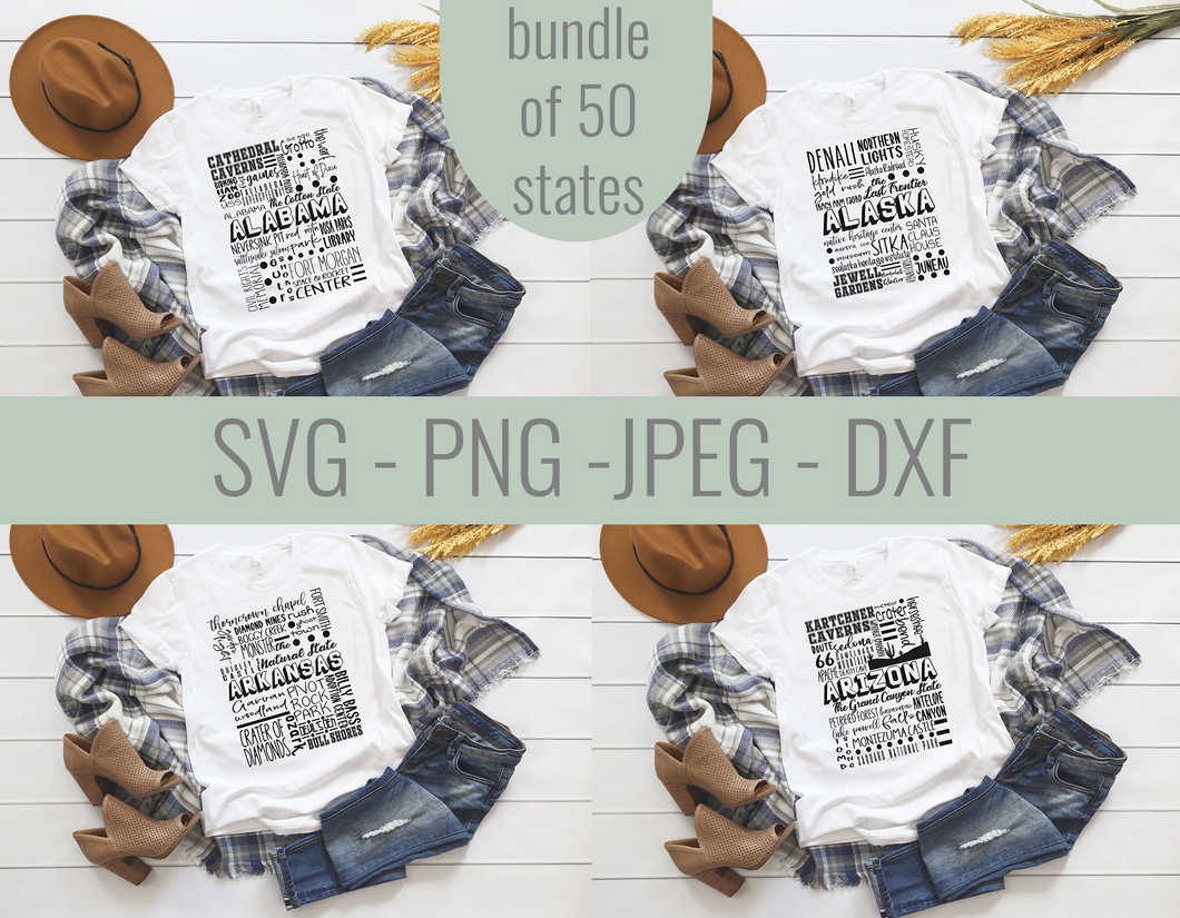 United States Bundle Famous Locations SVG