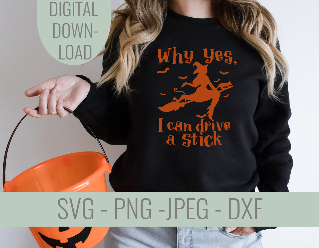 I can drive a stick Halloween SVG