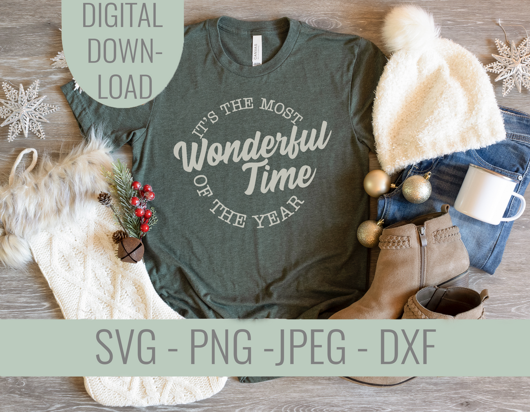 Most Wonderful Time of the Year Christmas SVG