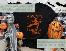 Load image into Gallery viewer, I can drive a stick Halloween SVG
