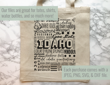 Load image into Gallery viewer, Idaho Famous Locations SVG
