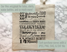 Load image into Gallery viewer, Valentines Day Subway Art SVG
