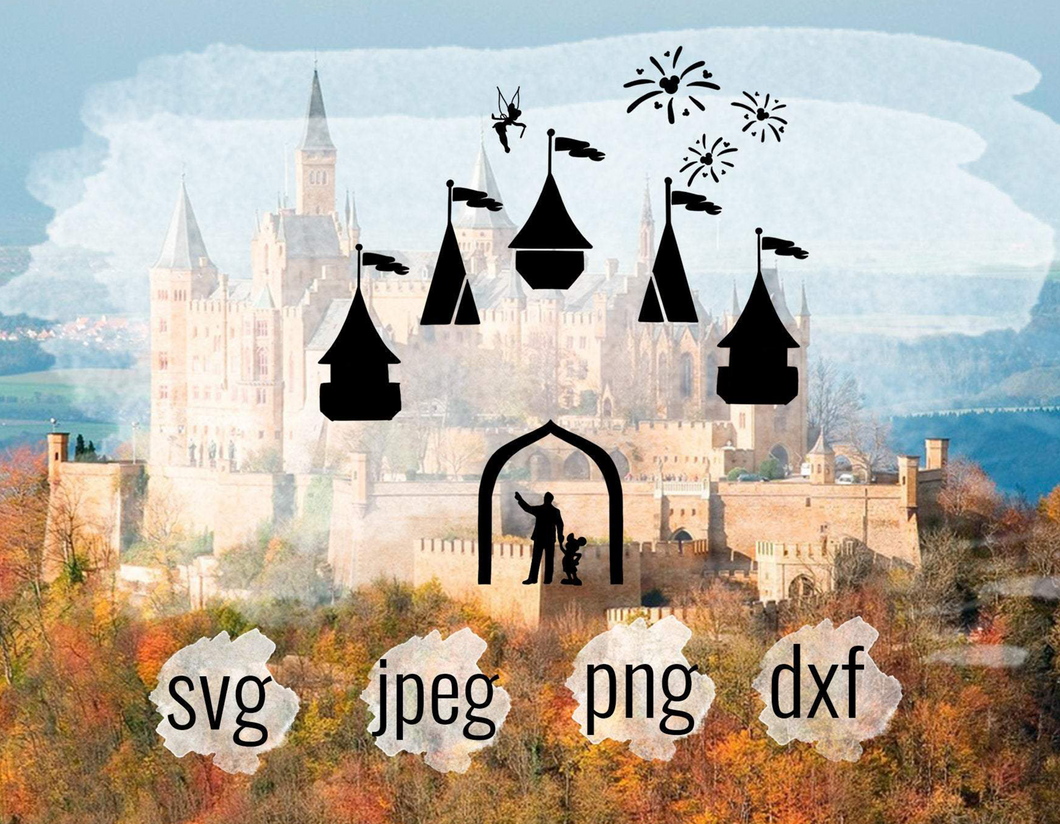 Castle Picture Wall SVG